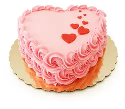 Pink Heart Cake