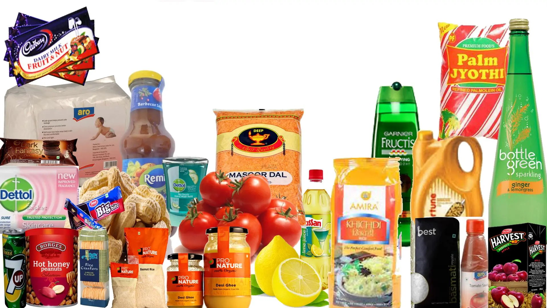 grocery products wallpaper
