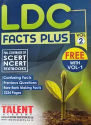 LDC Facts Plus - Full Coverage of SCERT& NCERT Textbooks (2 Vols) Talent Academy "LDC Rank File 2021"