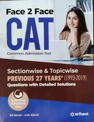 CAT ( common admission test ) section wise & topic wise  previous 27 year's (1993-2019) questions with detailed solutions