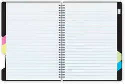 Luxor 5 Subject Single Ruled Spiral Notebook - A5 Size - 70 GSM - 300 Pages