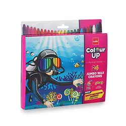 Cello Colour Up 24 Jumbo Wax Crayons