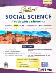 Class 8 Golden Social Science Guide For CBSE Students | 2023-24 Colored Edition
