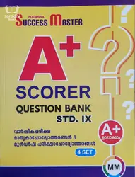 Class 9 A+ Scorer Question Bank | Malayalam Medium | 4 Set Model Questions & Answers | Success Master