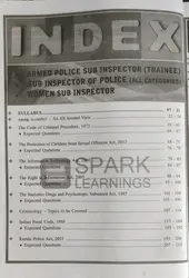 Kerala PSC Degree Level Mains Special Topics | Sub Inspector of Police, Women Sub Inspector, Asst. Jailer/Prison Officer, Excise Inspector | Spark Publications