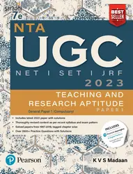 NTA UGC NET /SET/JRF Paper 1, Teaching and Research Aptitude – 2023, Includes latest 2022 paper and 2600+ Practice Questions with Solutions | Includes NEP - 2020| 7th Edition - By Pearson