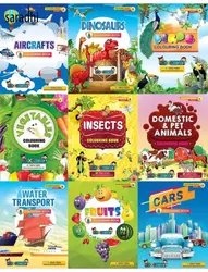 Kids Colouring Book (Set of 10 Colouring Books) | Colouring Series Grade 1