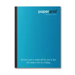 Papergrid King Size Notebook Unruled (Set of 6) | Page Size 24 cm * 18 cm | 160 Pages