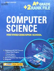 Plus Two Computer Science A+ Grade Rank File for HSE, VHSE, CBSE, Open School - Based on NCERT Syllabus - New Jyothi 