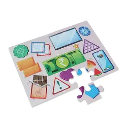 Jigsaw Puzzle (24 Piece + Book Inside) - Shapes 