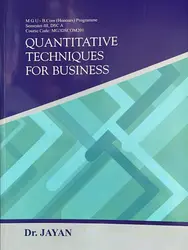Quantitative Techniques For Business - MGU BCom Semester 3 (Honours) DSC A