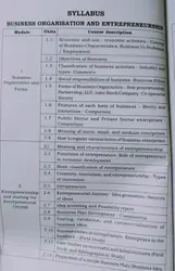 BUSINESS ORGANISATION AND ENTREPRENEURSHIP  SEMESTER 1 B.com {HONOURS} M G UNIVERSITY M.M.ABRAHAM