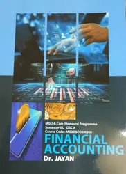 MG  UNIVERSITY B.com{ HONOURS} SEMESTER 3 FINANCIAL ACCOUNTING   /Dr.JAYAN
