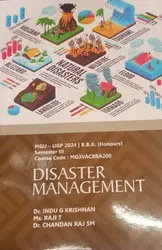 DISATSER MANAGEMENT BBA   HONOURS| MG UNIVERSITY 3rd SEM.