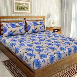 Printed Double Bombay Dyeing Bed Sheet, Machine Wash, 1 Piece