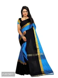 Multicolored Cotton Silk Saree with Blouse 