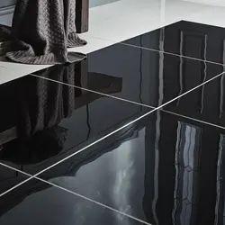 Livourne Black Plain Porcelain Floor tile, Pack of 3, (L)600mm (W)600mm