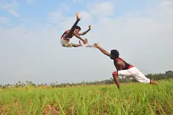 Kalaripayattu training