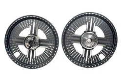 Royal Enfield Bullet 18 Inch Alloy Wheel 04 Spoke With Gold Stud For Classic