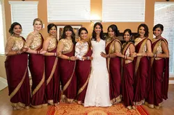 A royal look for Bridesmaids 