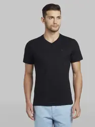 Raymond Black Regular Fit T-Shirt