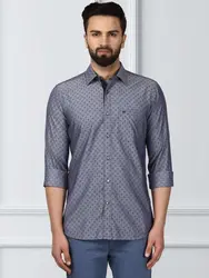 RAYMOND Blue Contemporary Fit Shirt