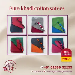 Pure Khadi Cotton Sarees