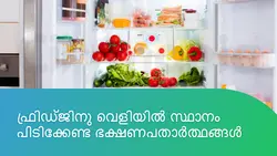 ഫ്രിഡ്ജിനു വെളിയിൽ സ്ഥാനം പിടിക്കേണ്ട ഭക്ഷണപതാർത്ഥങ്ങൾ 