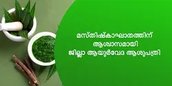 മസ്തിഷ്കാഘാതത്തിന് ആശ്വാസമായി ജില്ലാ ആയുർവേദ ആശുപത്രി 