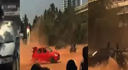 അതിരുവിട്ട ആഘോഷം, അപകടം ഒഴിവായത് തലനാരിഴയ്ക്ക്; വിദ്യാർത്ഥികൾക്കെതിരെ കേസെടുത്തു