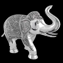 Antique Silver Elephants
