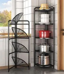 Kitchen Corner Shelf Rack Stand
