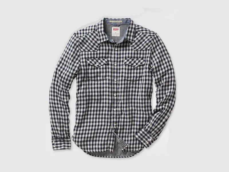 Levi's Men's Checkered Casual Shirt - Q tips Fashion Store - Kottayam