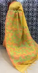 Floral designed Silk Linen sarees