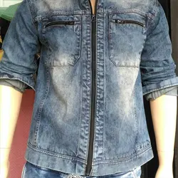 Lafantar Men's Solid Casual Denim Blue Shirt