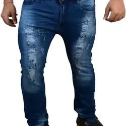 Zafraa Skinny Men Dark Blue Jeans