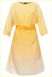 Woman Yellow Regular Fit Dress