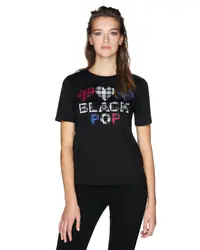 Benetton "Black Pop" print t-shirt