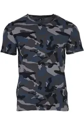 Woodland Navy Round Neck Printed T-Shirt