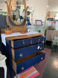 Painted Oak Dresser
