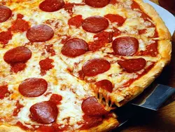 Mushroom Round Pizza