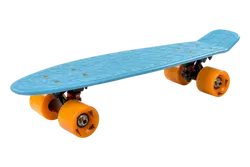 Plastic Complete Blue Skateboard - 22"