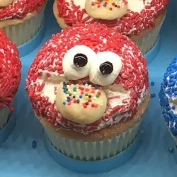 Fuzzy Monster Cupcake