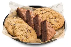 Cookies and brownie tray