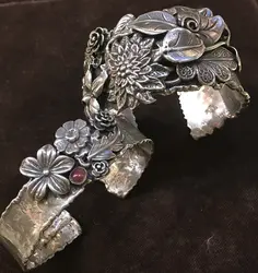 Live Edge Silver Sterling Bracelet