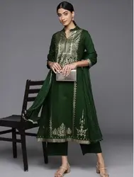 Buy Printed Kurta with Palazzos & Dupatta