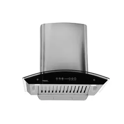  Hindware 60cm 1200m3/hr Auto Clean Chimney(Cleo 60, Baffle Filter, Colour:Silver/INOX)